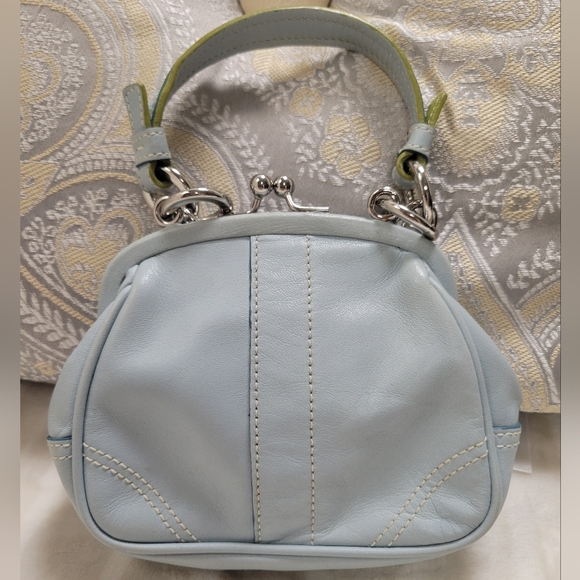 🦄 🦋 COACH BUTTERFLY MOTIF FRAME BAG G05Q-3564 🦋🦄 - Picture 5 of 17